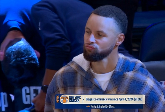 旺财28官网-有点难受啊！勇士最后一攻失误 场边的库里无奈噘嘴